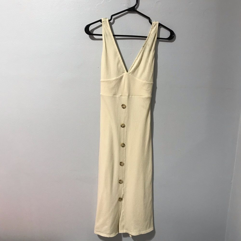 Bershka Button Down Sleeveless MIDI Dress size S